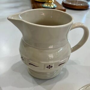 Longaberger larger pitcher- red